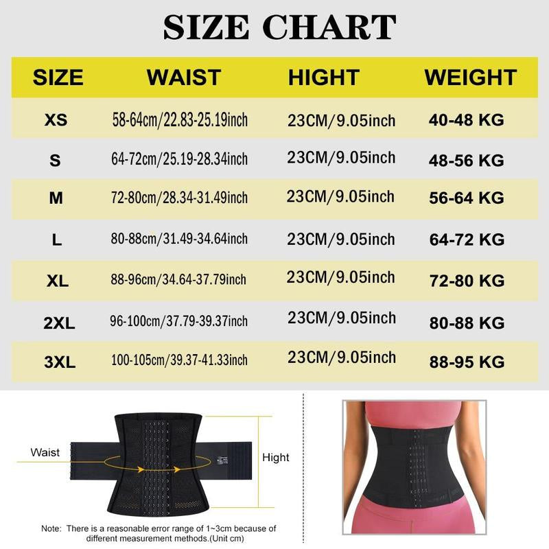Women'S Sports Waist Trainer Belt, Waist Trimmer, Corset Waist Trainer Belt, Sweat Belt for Men & Women, Gym Accessories